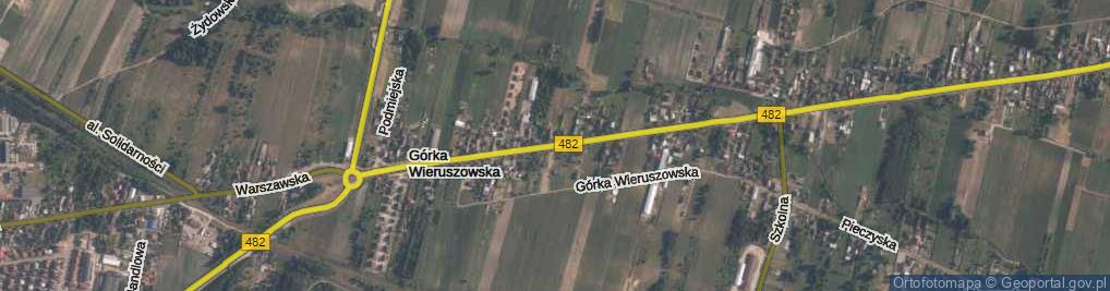 Zdjęcie satelitarne Górka Wieruszowska ul.